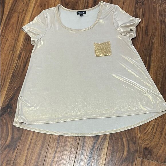 Gold Shimmer Women's Top - Picture 1 of 4